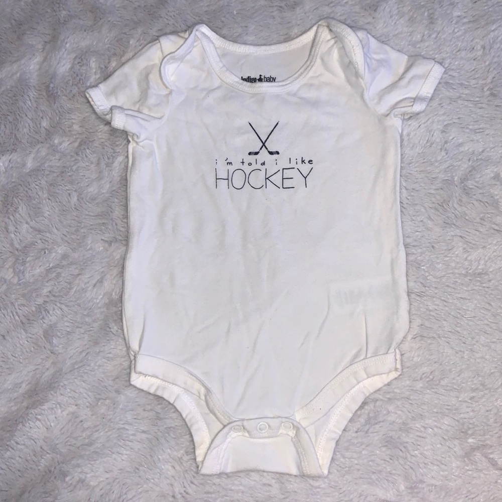 (3 for $10) indigo baby bodysuit